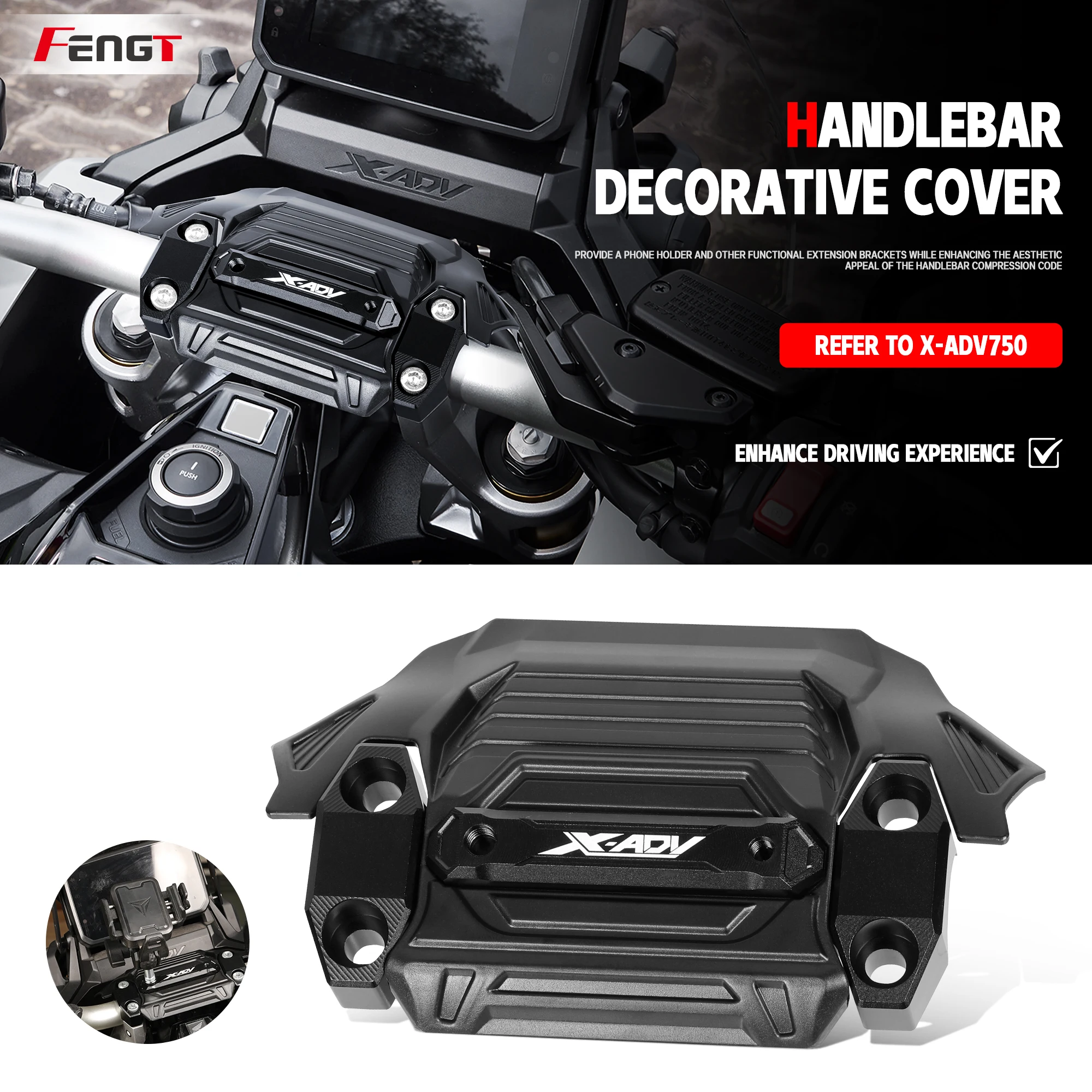 

For HONDA XADV750 XADV 750 X-ADV750 Motorcycle Front Fork Shock Absorber Guard Protector Cover Handlebar Riser Mounting Clamp