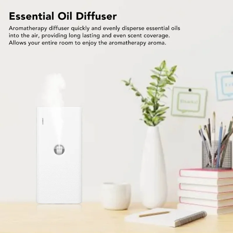 Aroma Diffuser Quiet Safe Essential Oil Diffuser White Home Fragrance For Bedroom Office Bathroom