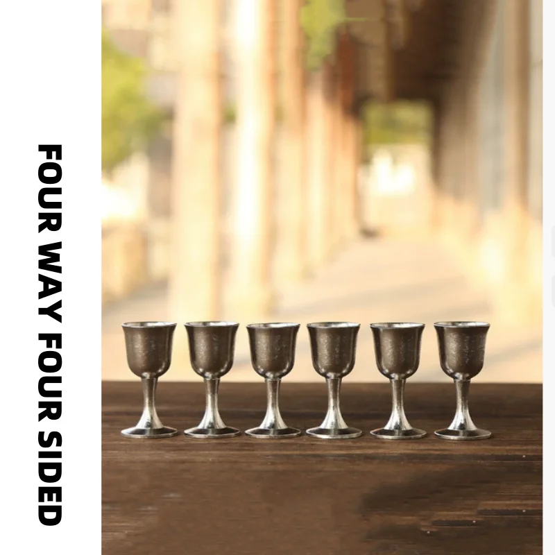 

Высокопрочная чашка для дегустации бокалов из чистого титана, цельный набор бокалов для вина, набор бокалов для ликера, подарочная коробка, набор стекол для спиртных напитков