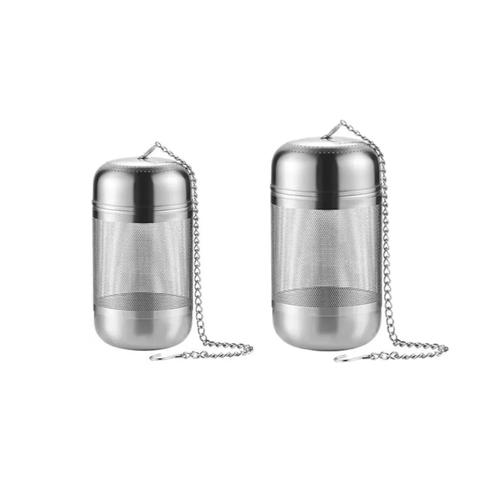 

2Pcs Stainless Steel Tea Ball Infuser Rust-proof Loose-leaf Tea Strainers Corrosion-resistant with Chain Hook