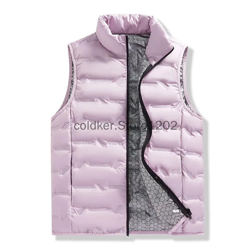 

Winter Sleeveless Vest Jackets Warm Waterproof Ultralight Puffer Vest for Women Casual Windproof Waistcoat Red Black Vest Female