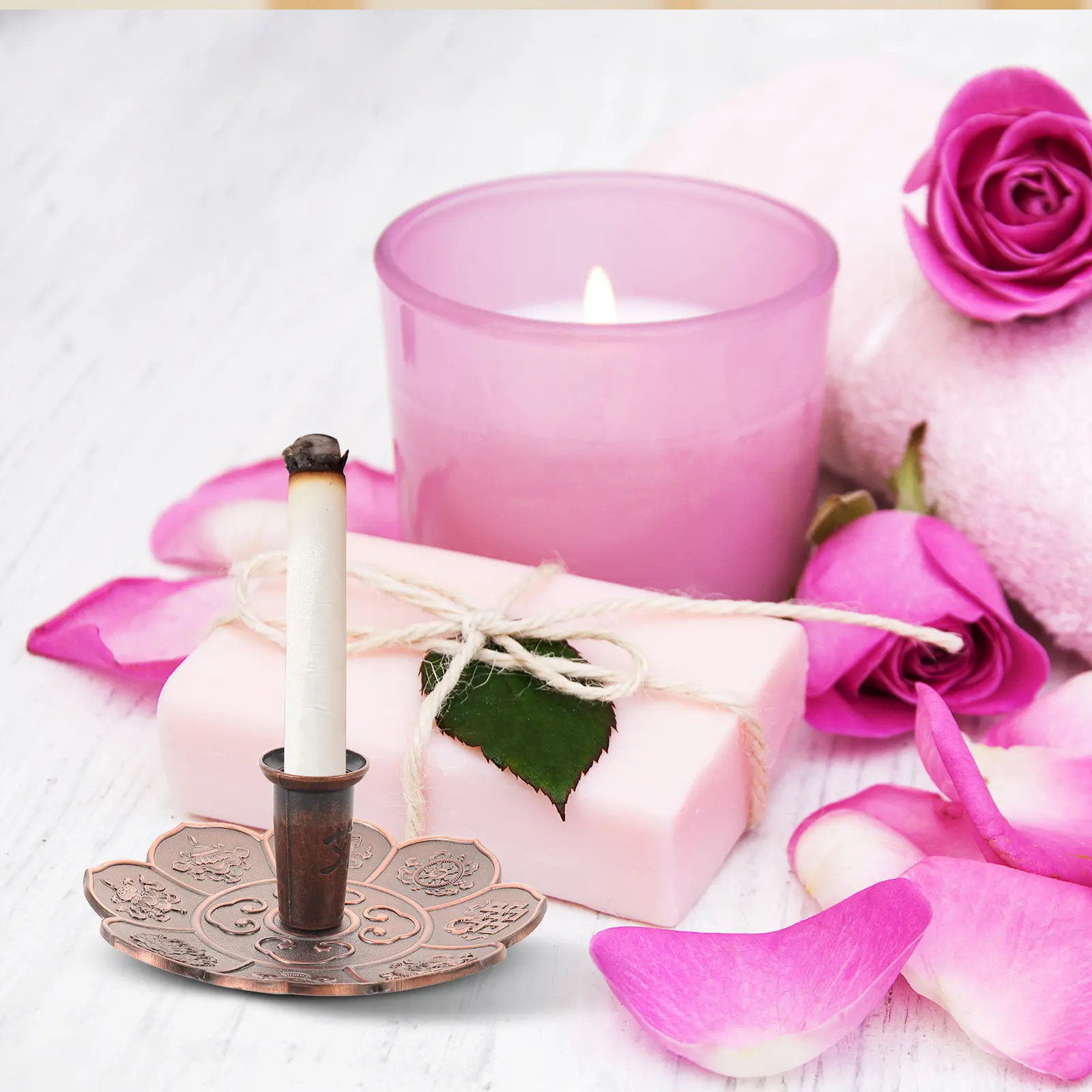 Moxibustion Extinguisher Metal Holder Stable Base Moxa Roll Fire Cap Ash Collector Tray Moxa Stick Fire Safety Extinguisher