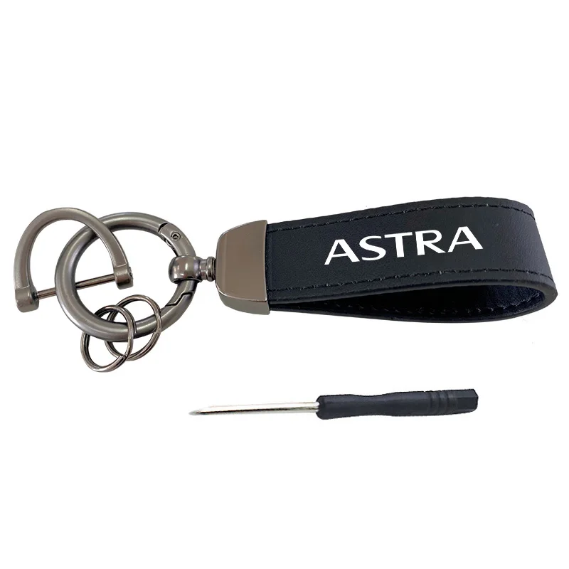 Top Leather Keychain Keyrings Lanyard For Opel Astra Car Accessories