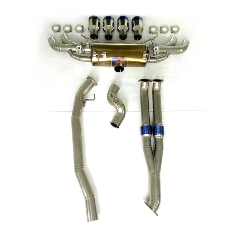 

Custom Modified Racing Exhaust Muffler Ti-tanium Alloy Catback System