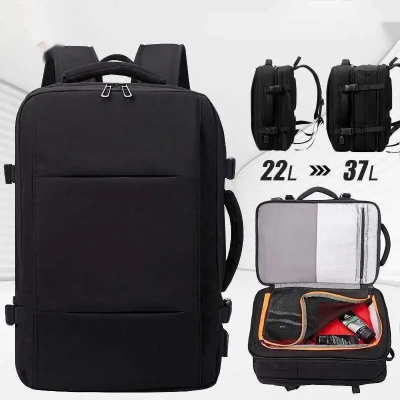 

Men's Travel Backpack Men Business Backpack School Expandable USB Bag Large Capacity 15.6 Laptop Backpack Bag