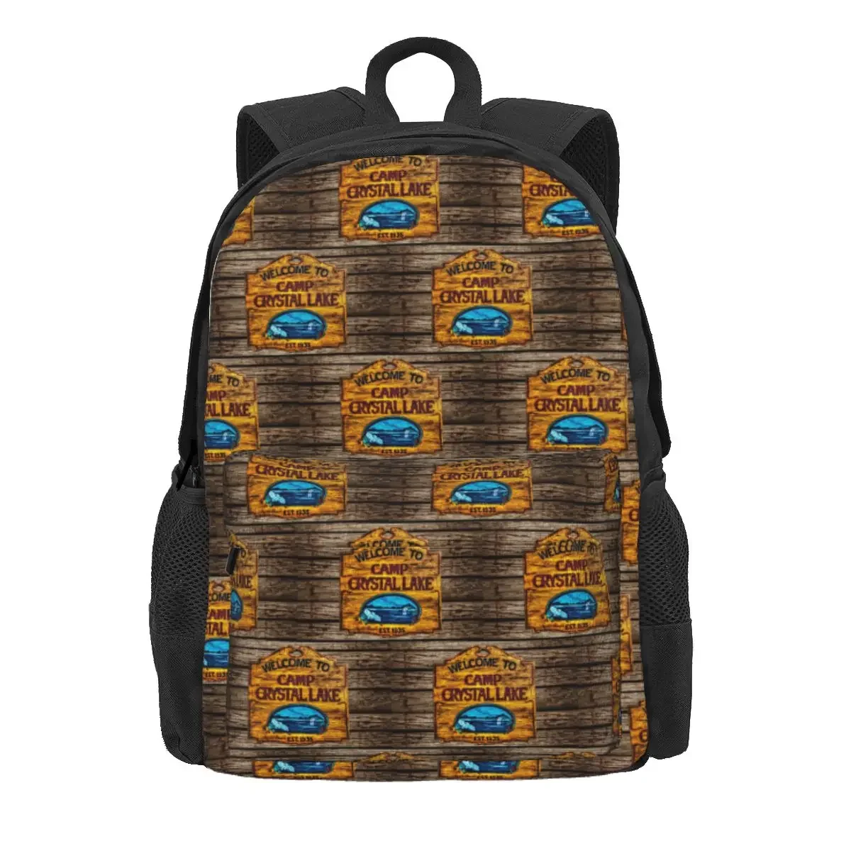 Camp Crystal Lake Backpack Daypack Large Capacity Boys Girls BookBag School Bag Shoulder Bags for Men Women
