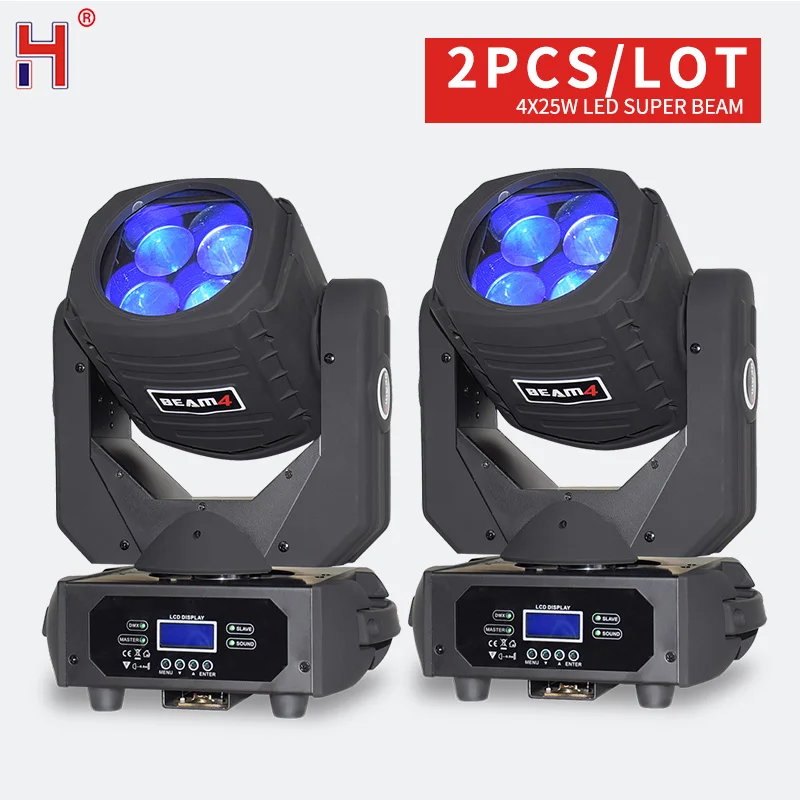 

LED Party Lights 4X25W Super Beam Moving Head Light With Bee Eyes Effect Good For Stage DJ Disco Nightclub And Home Party