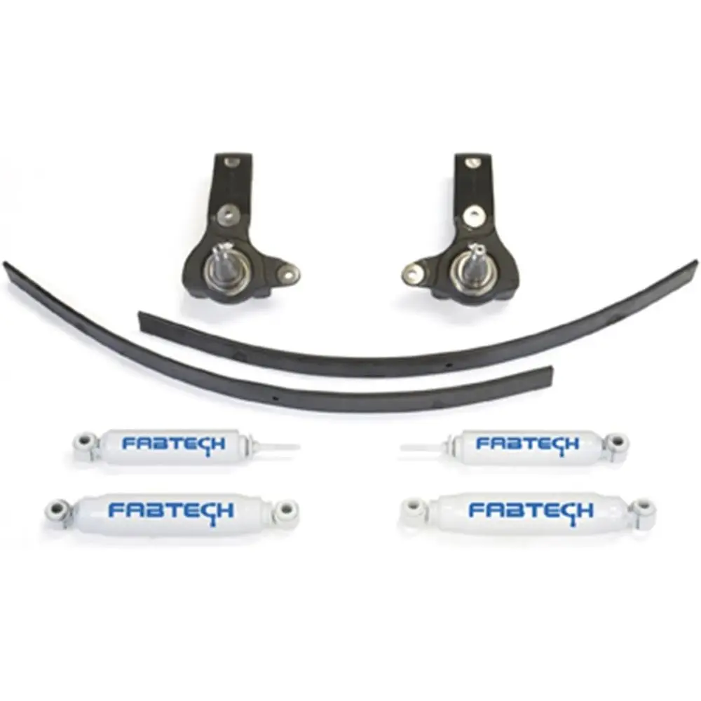 

Spindle Lift System with Performance Shocks, 3 Lift Included, Front and Rear Shocks, Add-A-Leaf Kit, All Necessary Hardware