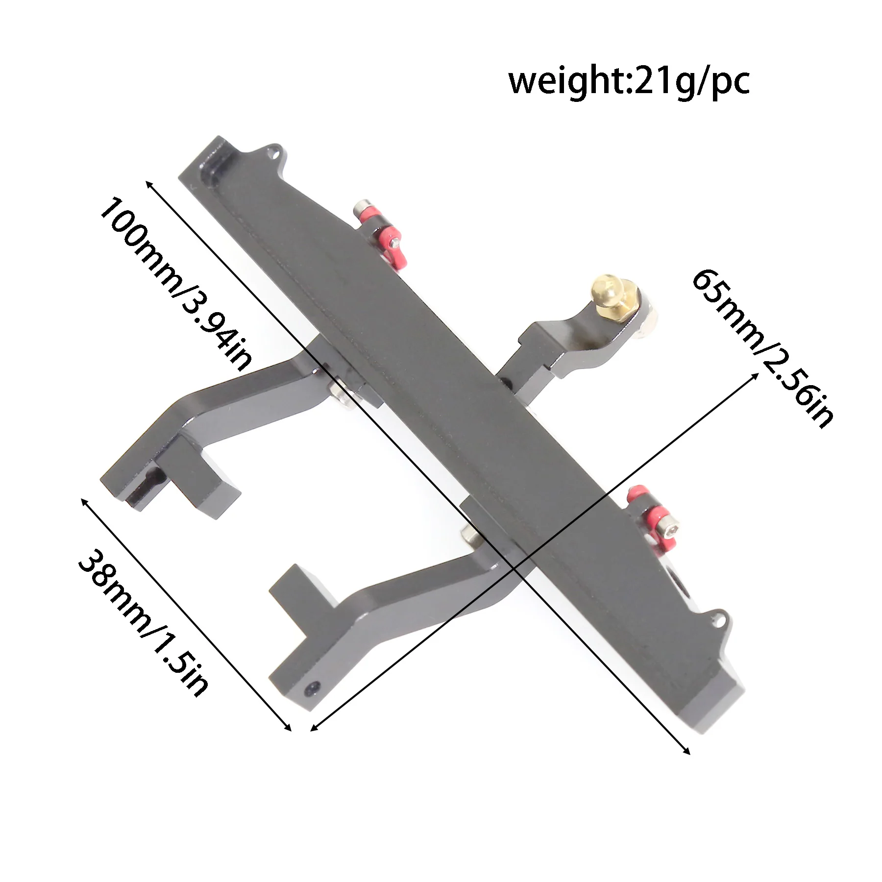 TRX4M Defender Upgrade: metalen voor-/achterbumper en lierenset voor 1/18 RC Crawler