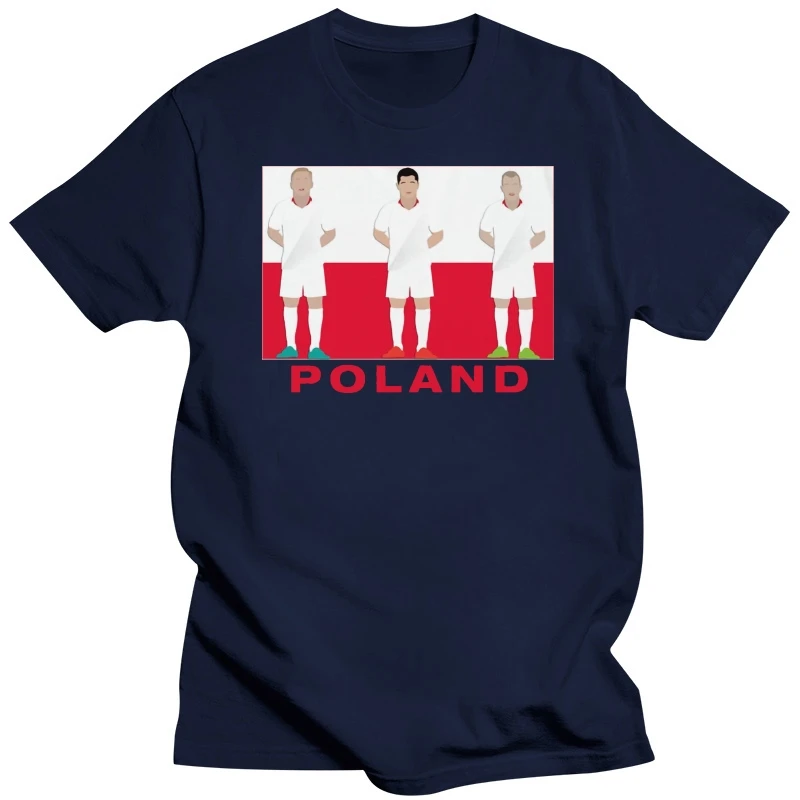 Poland  Lewandowski Glik Grosicki Adult T-Shirt S-2XL Unofficial