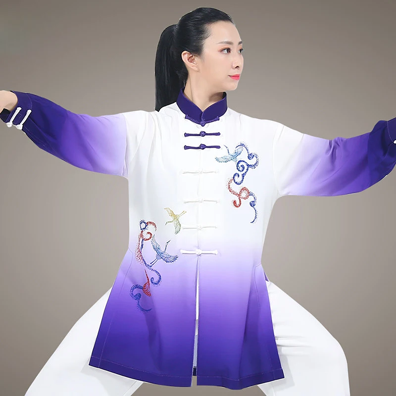 New Unisex Spring-Summer-Autumn Lightweight Breathable Chinese Style Tai Chi Martial Arts Uniform for Performance and Daily Wea