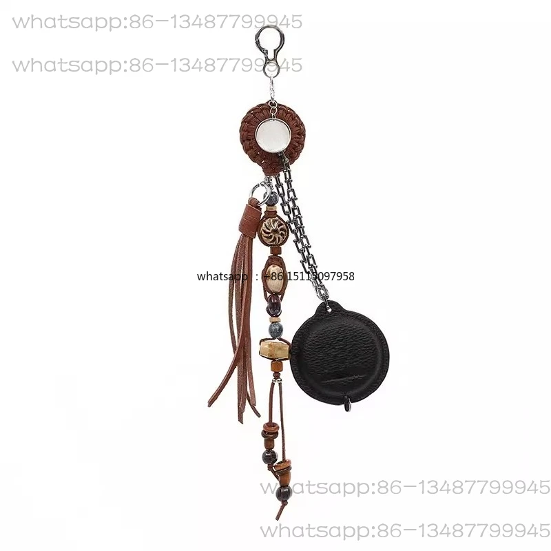 

Combination bead chain tape measure pendant, trouser chain pendant.