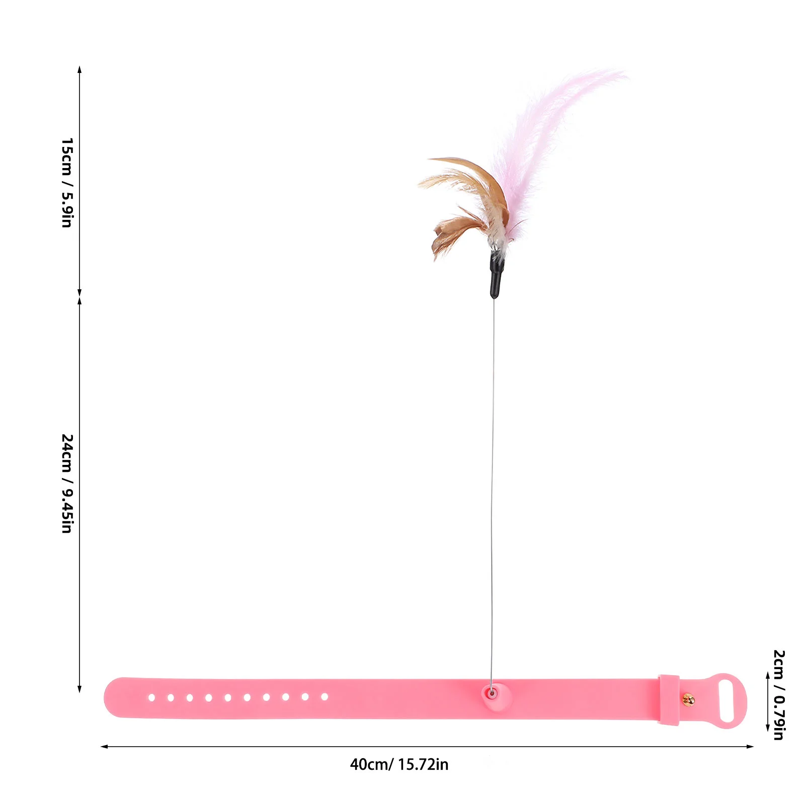 4 pçs coleira de gato brinquedos pena para gatos internos varinha ao ar livre teaser gatinho interativo exercitador catcher