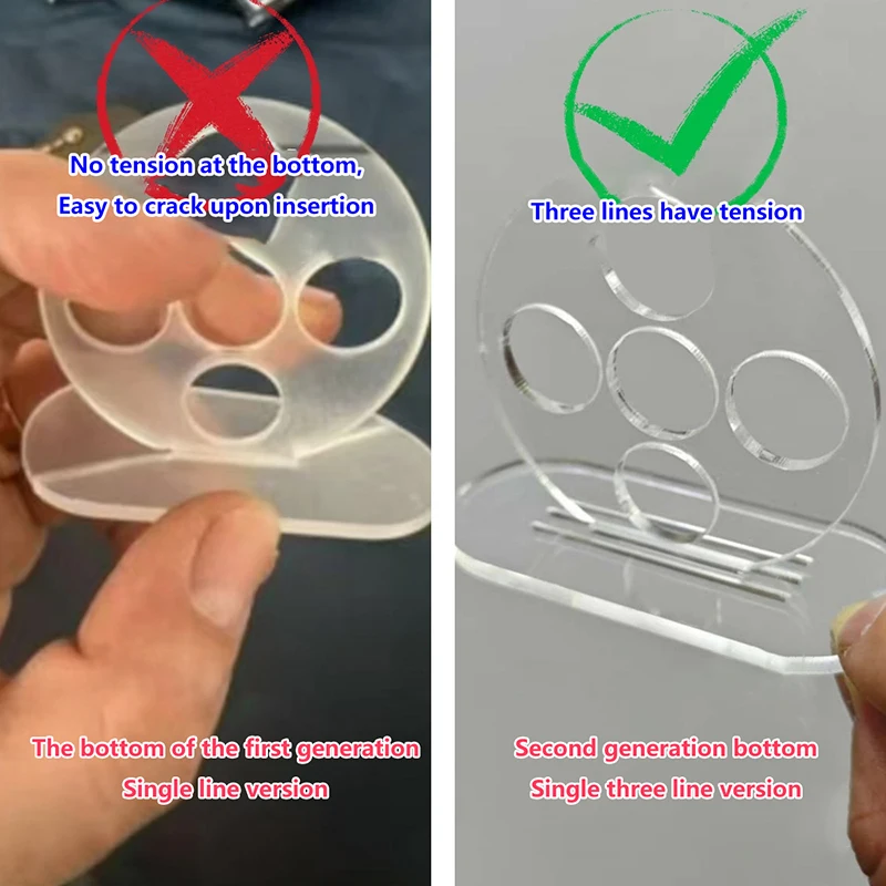 Transparent Billiard Rod Trainer Stroke Exerciser 1/5 Holes Pool Cue Stroke Training Device Billiards Accessories