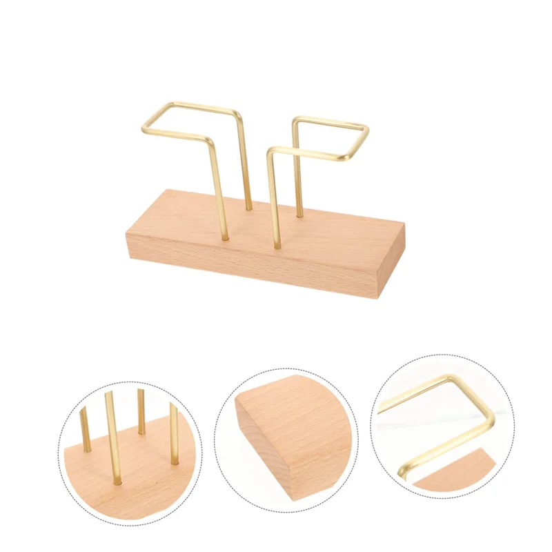 

Napkin Holder For Tables Walnut Wood Glossy Metal Holder Fit For Kitchen And Restaurant A-AT64