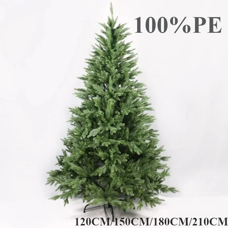 

Full PE Artificial Large Christmas Tree PE Material Christmas Tree Home Party Atmosphere Xmas Decorations 1.2m to 2.1m navidad