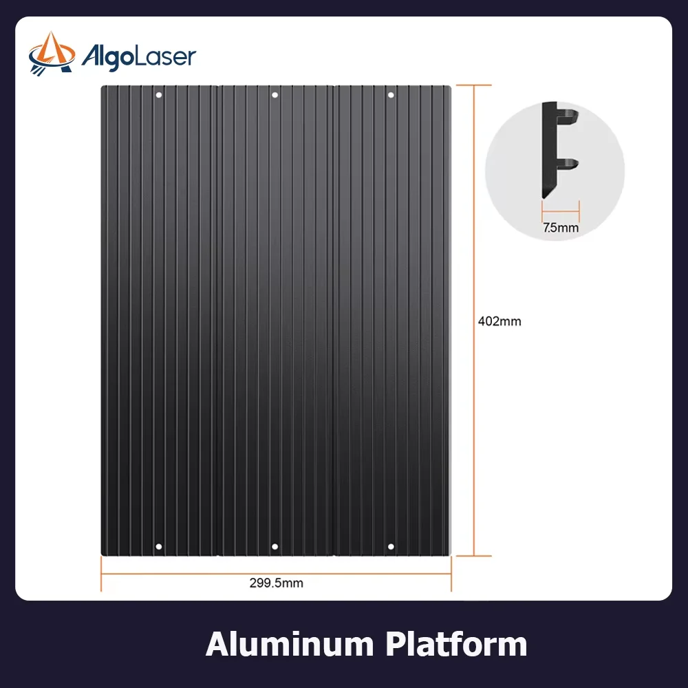 ​ Plateforme de gravure en aluminium AlgoLaser, table de travail et de découpe pour graveurs laser toutes marques, pièces de machine CNC, 100x400mm, 300x400mm, 400x400mm, 600x400mm, plusieurs options pour plateformes de gravure laser, outils de conception DIY, protection de pièces