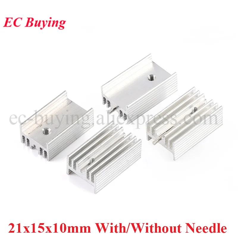 5Pcs/1pc 25*15*10mm TO-220 Heatsink Radiator Cooler Cooling Fin Aluminum Heat Sink for PBC Chip IC Transistor Module 25x15x10mm