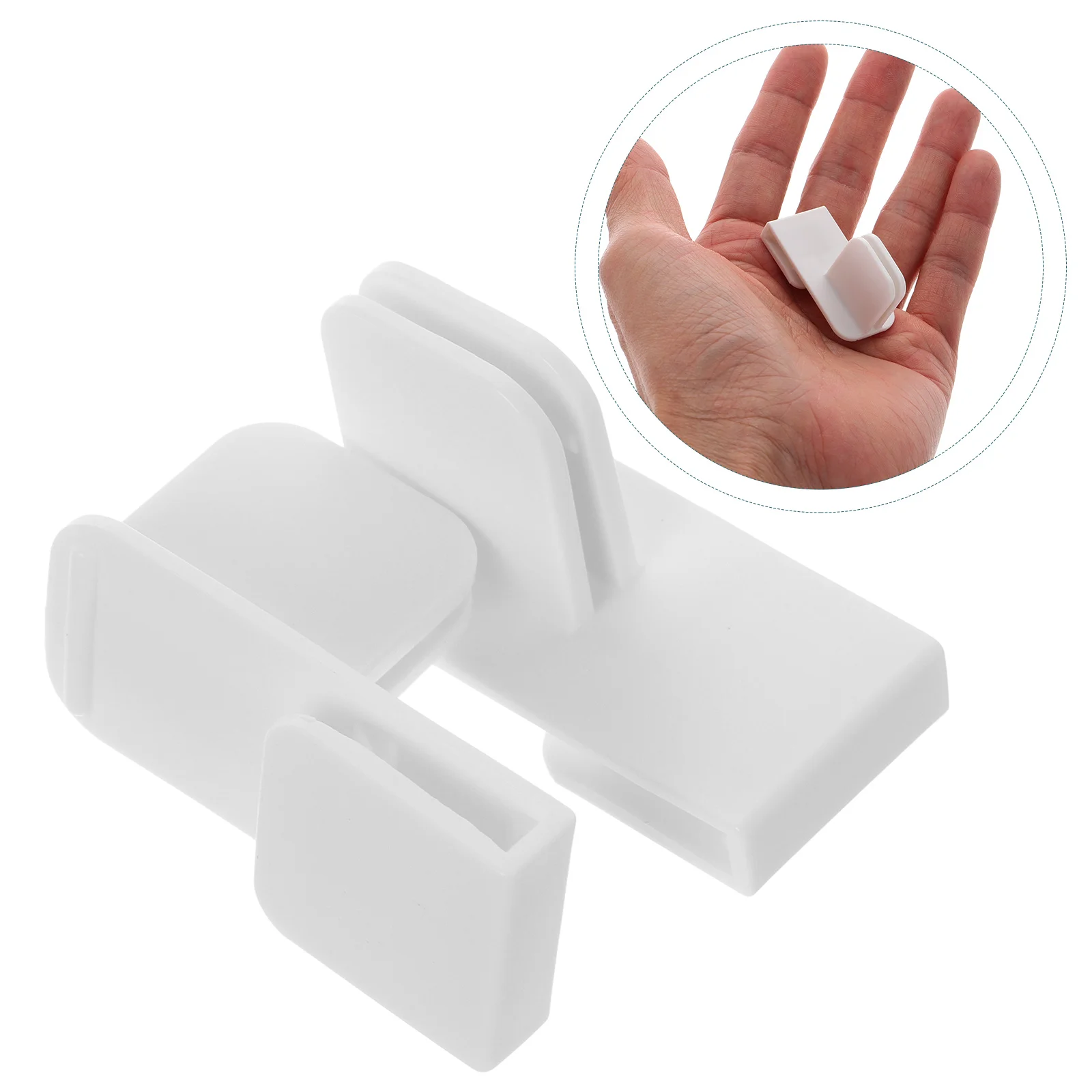 

Side Clip Drawer Divider Holding Clips Holder Fixing Clamps Plastic for Kitchen Fixer