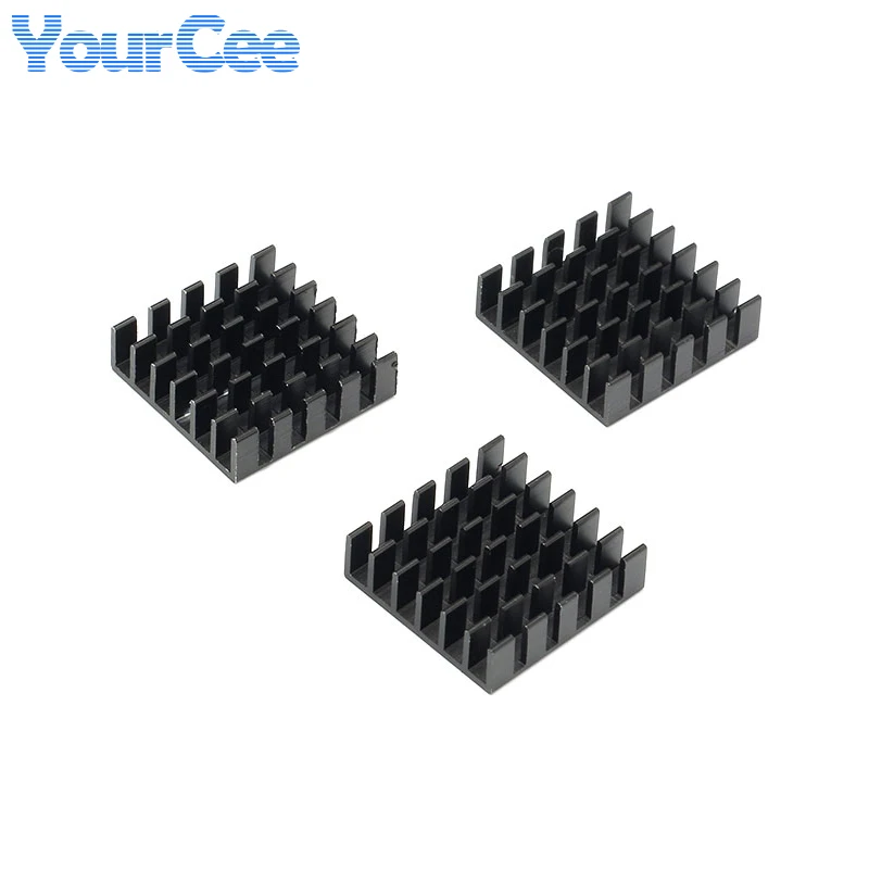 10pcs/2pcs Heatsink 20*20*6mm Black Radiator Cooling Fin Aluminum Cooler Heat Sink 20X20X6mm