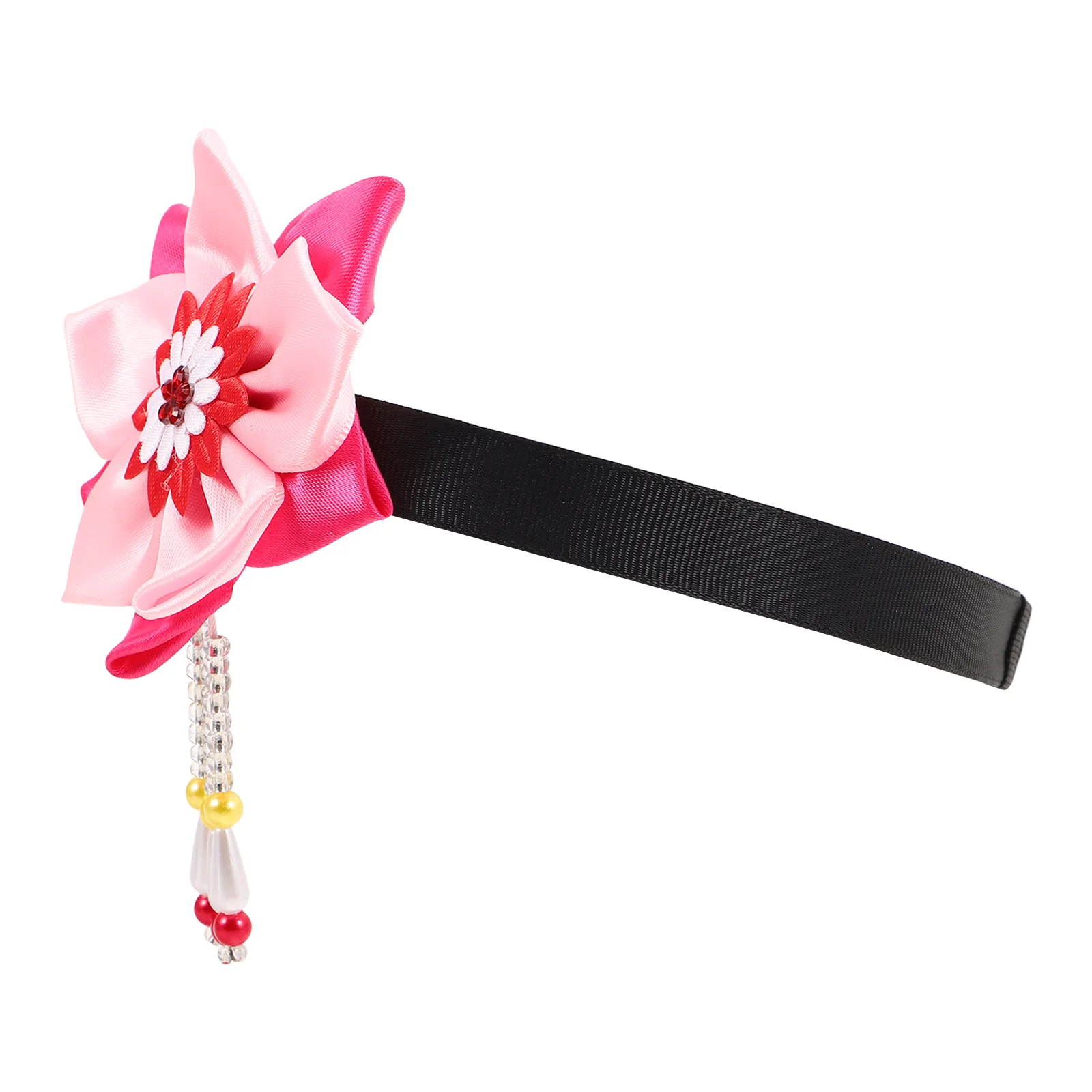 

Traditional Korean Hanbok Hair Accessories Floral Tassel Headband Jewelry Festival Performance Hair Ornament