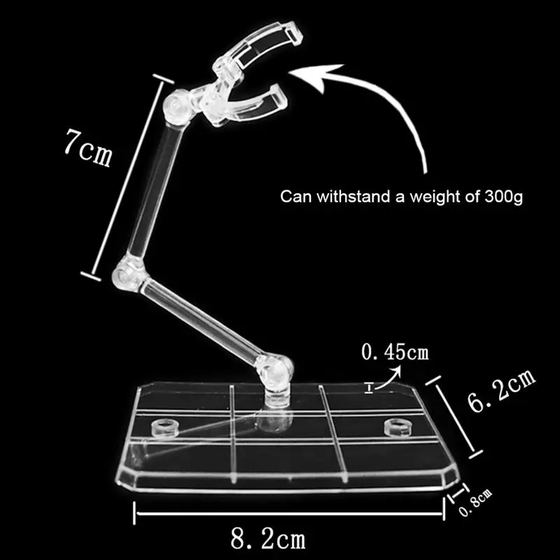 1pcs Anime Action Model Base Clear Display Stand For 1/144 HG/RG Figure Model Toy For Saint Seiya Figure Stand Holder Base