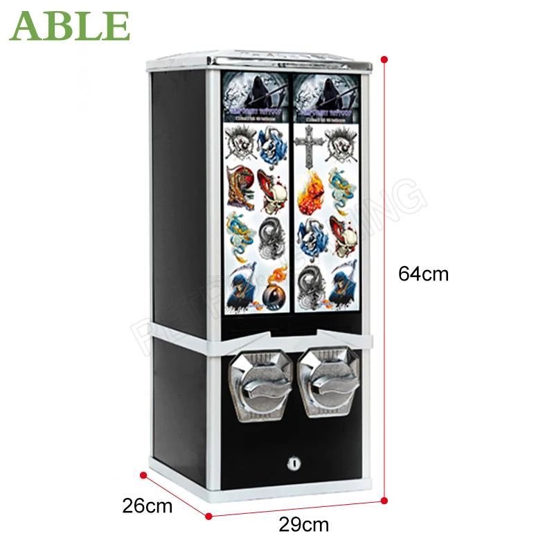 Mini Coin Acceptor Selector Mechanism Tattoo Stickers Vendor Big Capsule Vending Machine Accessory Parts