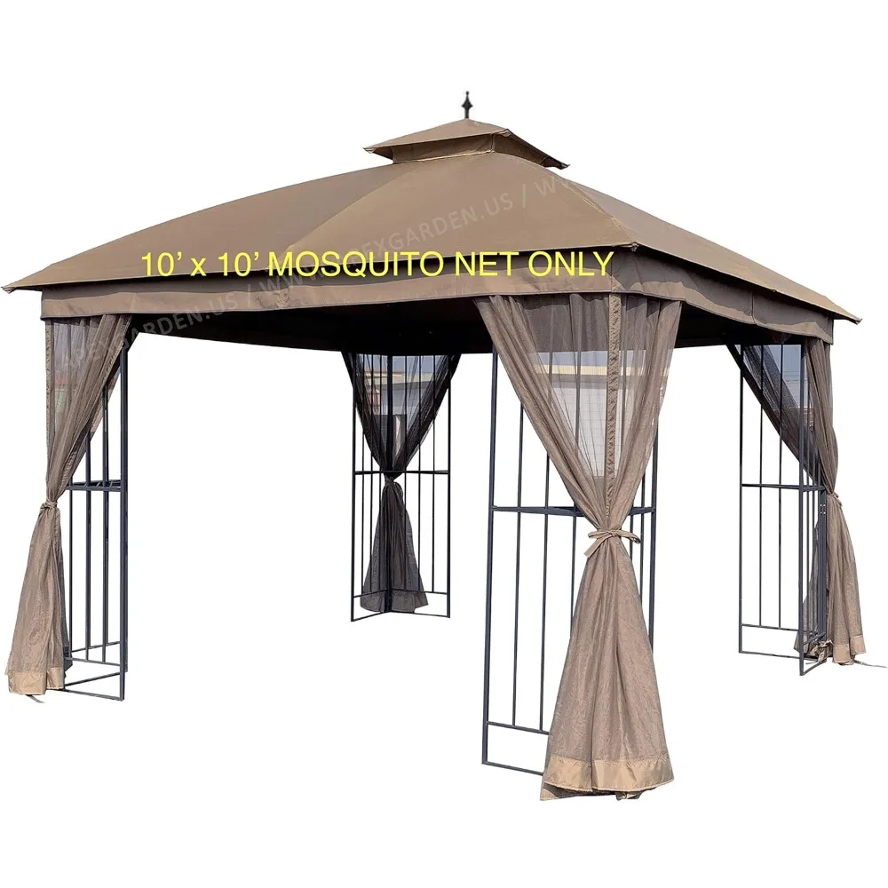 Gazebo-Moustiquaire de Remplacement, 10x10 Pouces