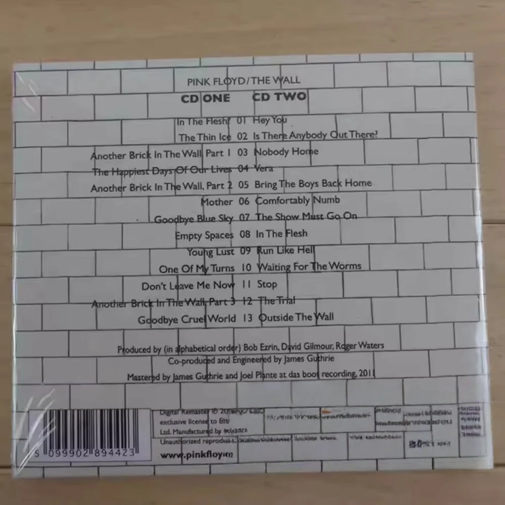 Pink Floyd The Wall 2CD Álbum Conceptual de Rock Progressivo Novo Lacrado em Estoque