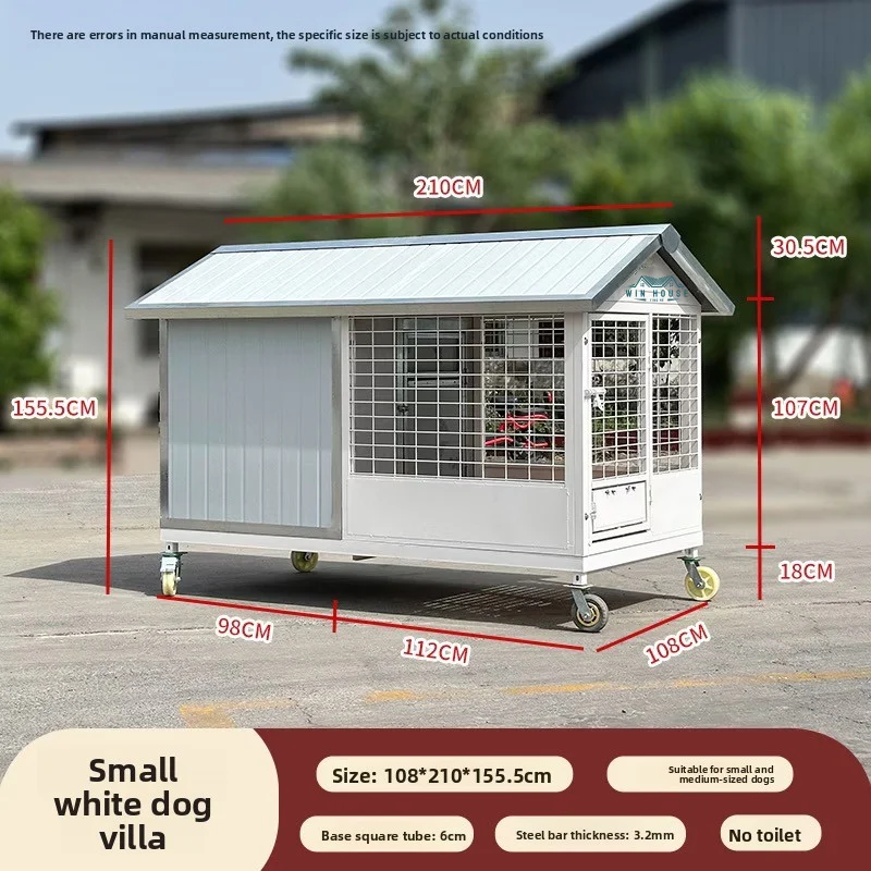 High-End Dog Palace Dog Villa Weatherproof Outdoor Mansion All-Season Cage with Scratching Post for Puppies