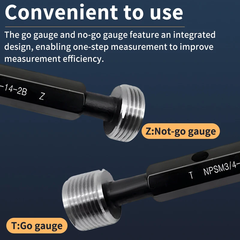 1PCS NPSM Cylindrical Pipe Thread Plug Gauge Measure Tool NPSM 1/8 1/4 3/8 1/2 3/4 1''-- 1''1/4 1''1/2 2''-- 2''1/2 3''--