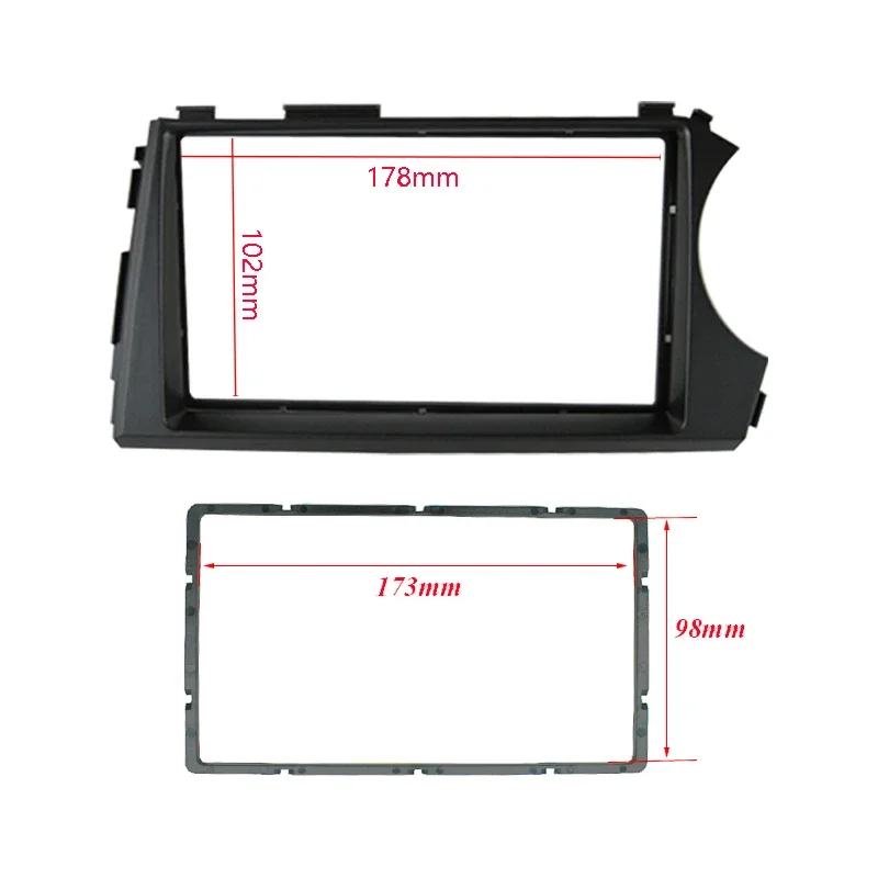 Car Radio Frame Kit For SSANGYONG Actyon/Kyron 2005 2006 2007 2008 2009 2010 2011 RHD Mounting Facelift Bezel Dash Panel Fascia