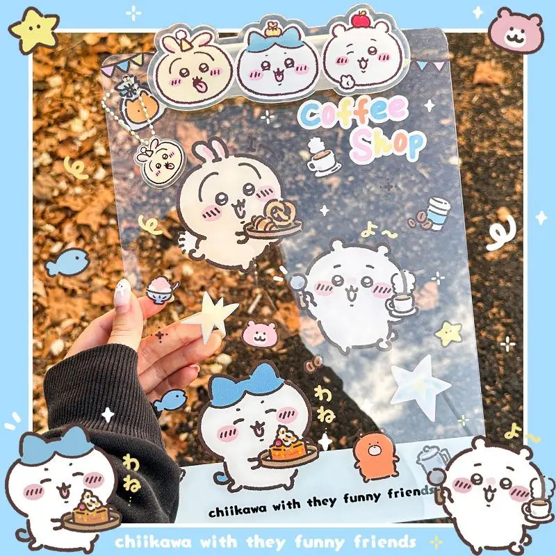 

Cute Chiikawa A4 Acrylic Clipboard-Kawaii Cartoon Transparent Document Holder | Writing Board for Office, School & Meeting Notes