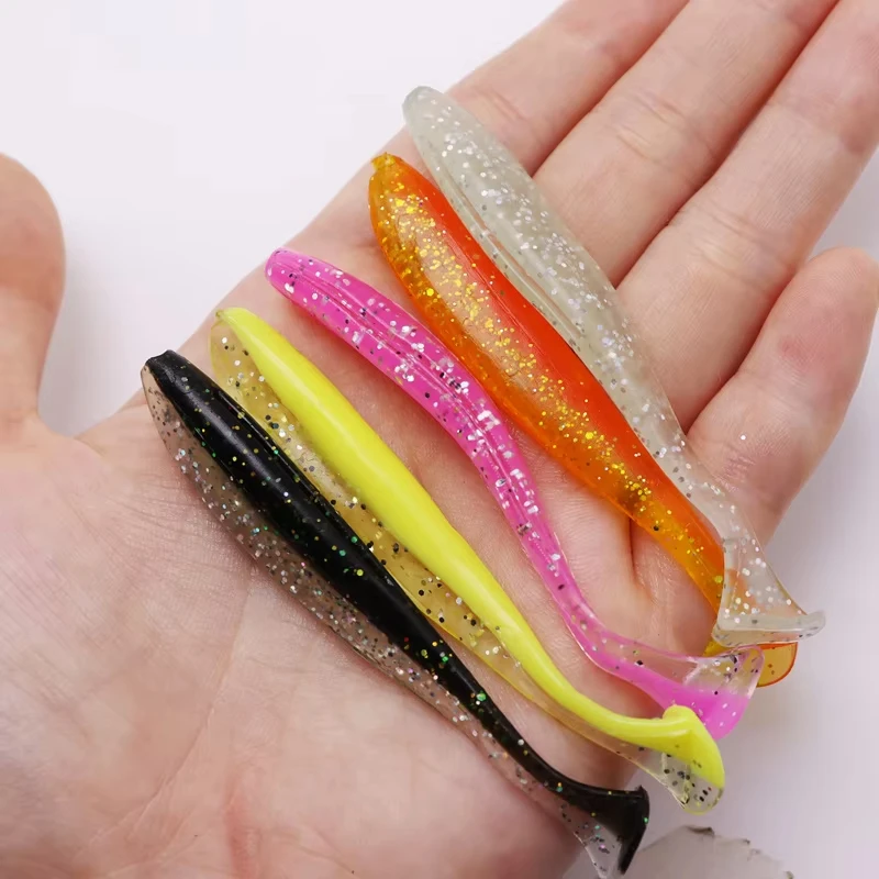 ZYZHE Señuelos de silicona con cola en T para agua dulce o salada - imagen 5