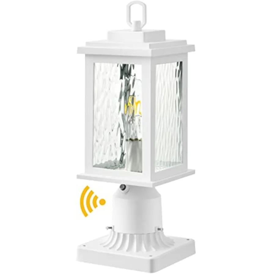 

Dusk to Dawn Outdoor Post Lights with Pier Mount Base Modern Exterior Lamp Post Light Fixture Anti-Rust Aluminum Light Posts fo