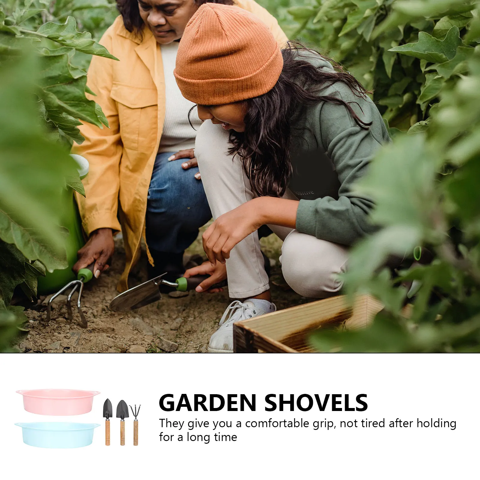 

1 Set Garden Sieve Shovels Rake Trowel Tools Soil Sifting Pan Portable Durable Lightweight Household Gardening Transplanting
