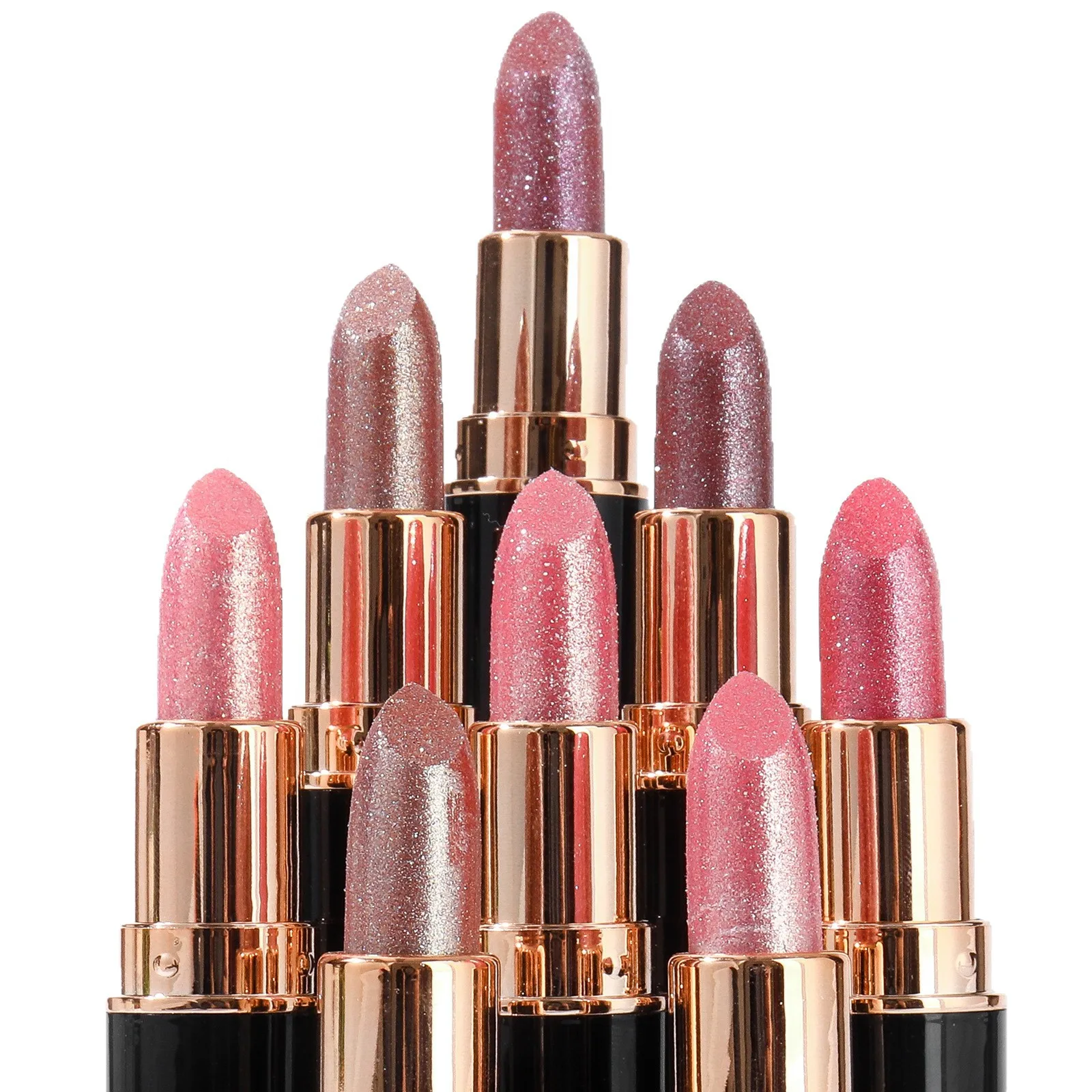 مجموعة ملمع شفاه لامع ماسي لامع لؤلؤي لامع مرطب ملابس طويلة مقاومة للماء ثلاثية الأبعاد متألقة للحفلات مجموعة هدايا أحمر الشفاه