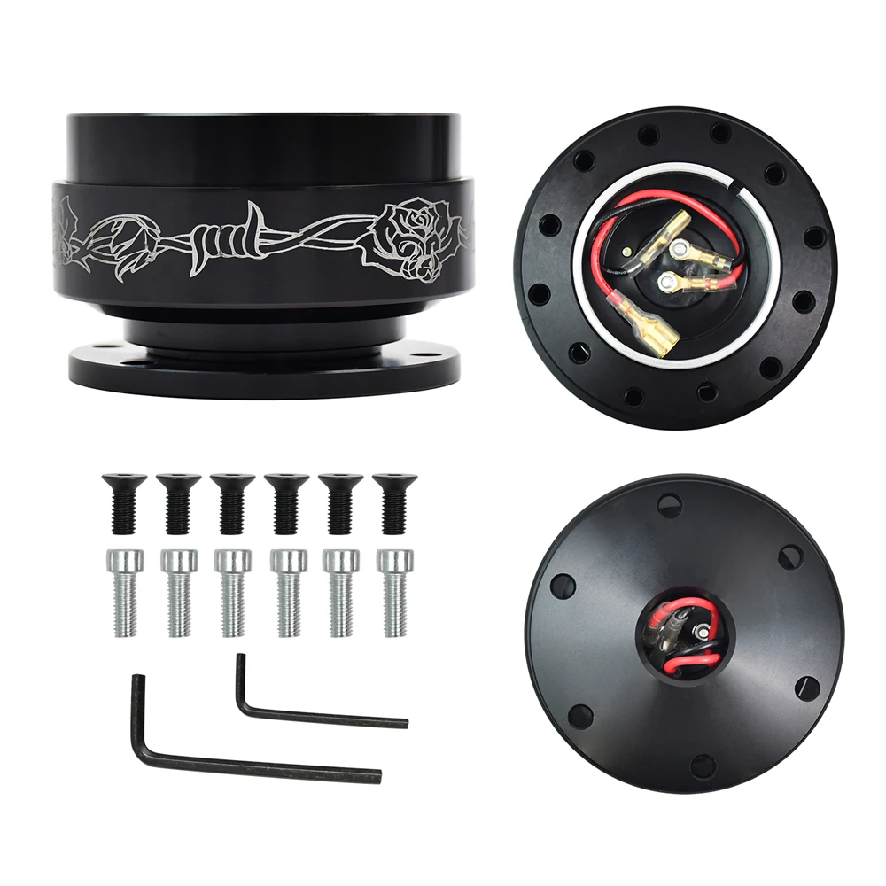 

Racing Style Steering wheel Quick Release Hub Boss Kit Wheel Hub Adapter For Drift Steering Wheel PCD-70mm 6 Hole