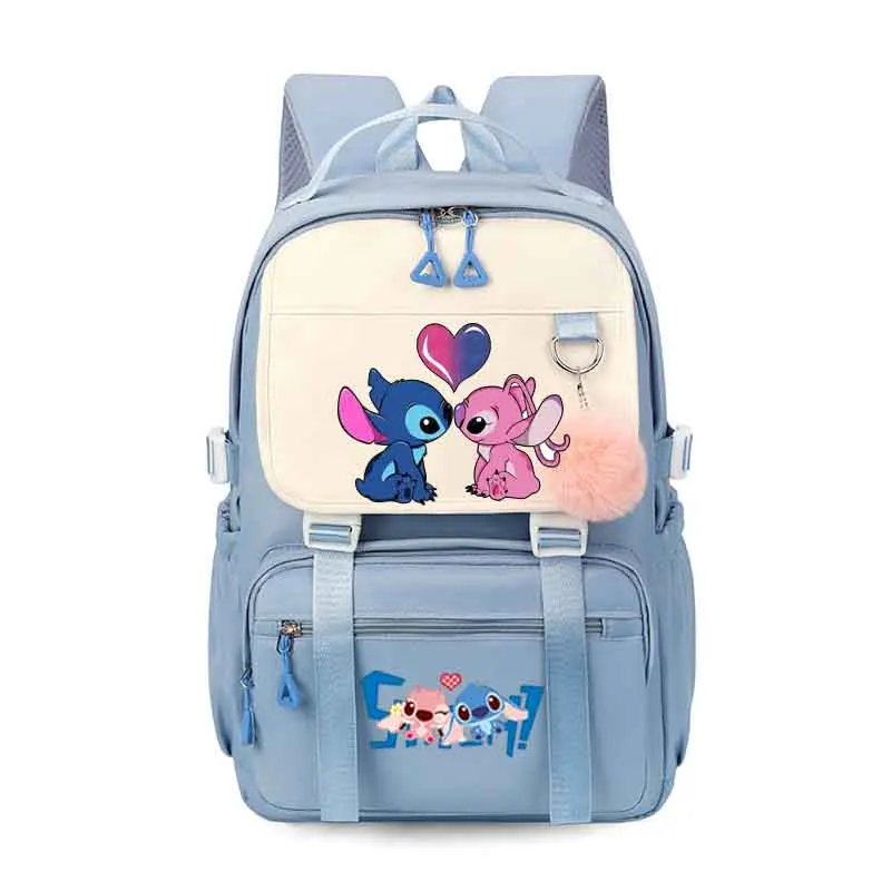 Lilo & Stitch Kawaii chłopięce dziewczęce szkolne torby na książki damskie torby nastolatki plecak podróżny Mochila Escolar