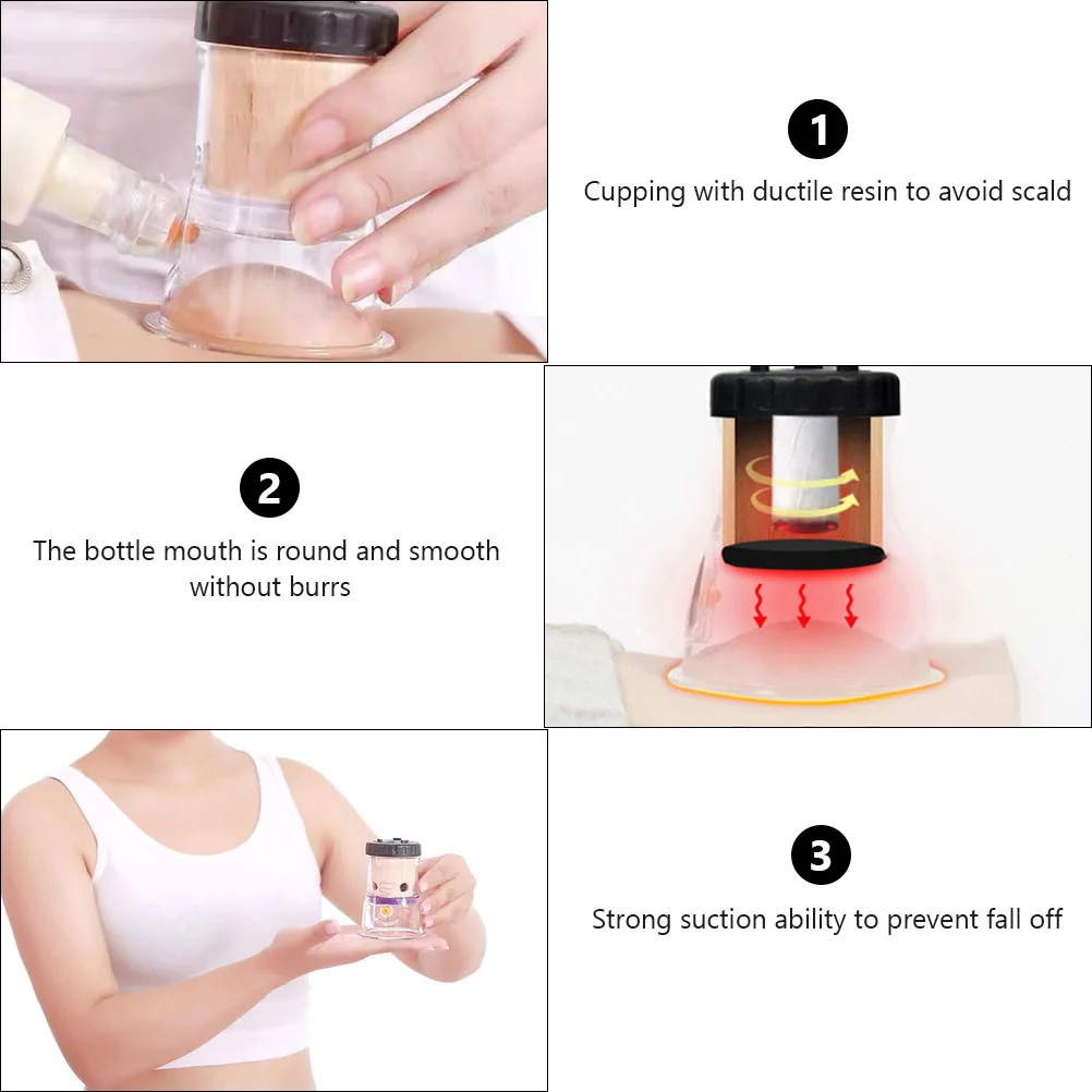 

Moxa Box Moxibustion Burner Cupping Tool Anti-Slip Strong Suction Massage Therapy Neck Shoulder Relaxation Resin Mouth Wood