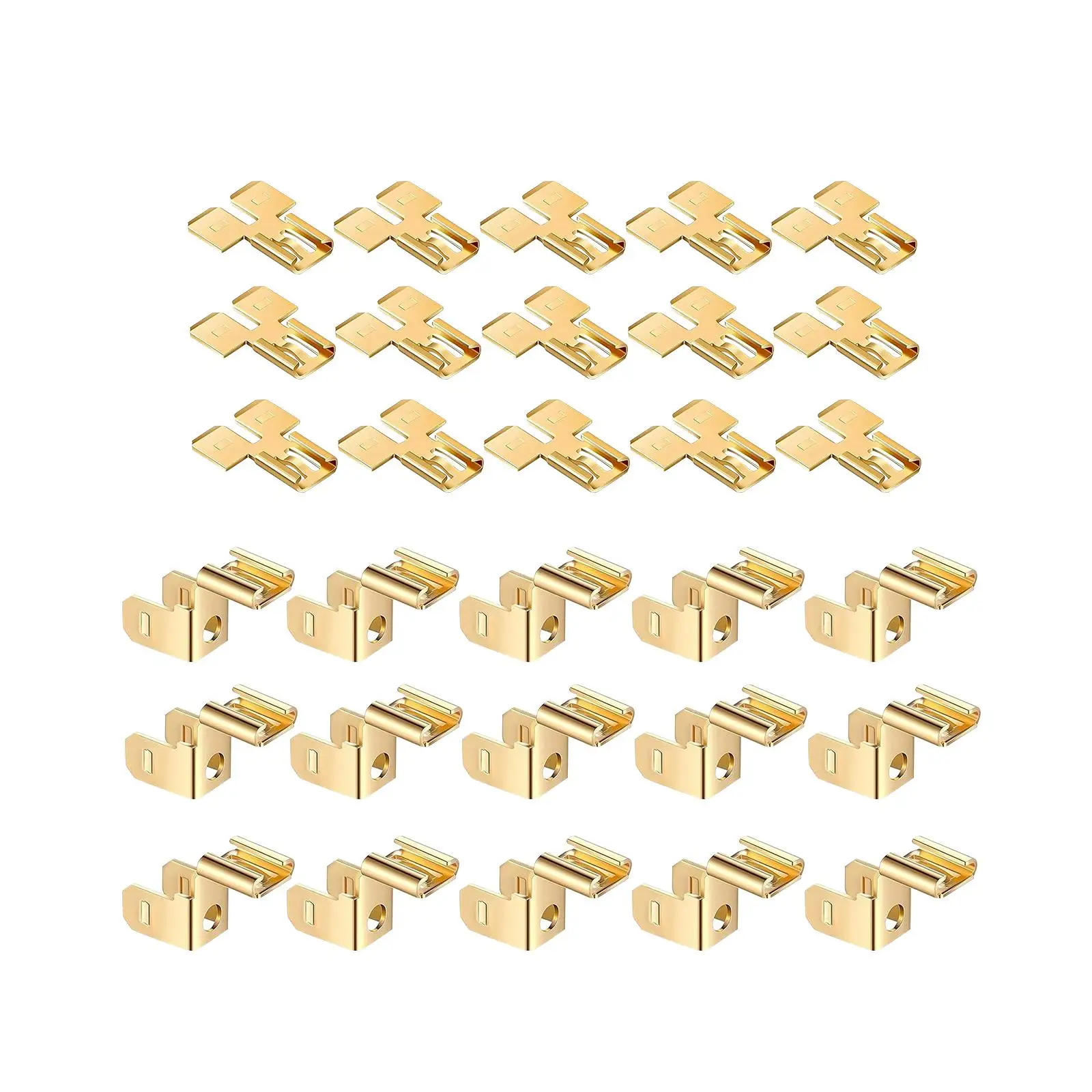 30Pcs Piggyback Spade Connectors Equipment Spade Terminals Adapters for Home Professional Electrician Shop Repairing Automotive