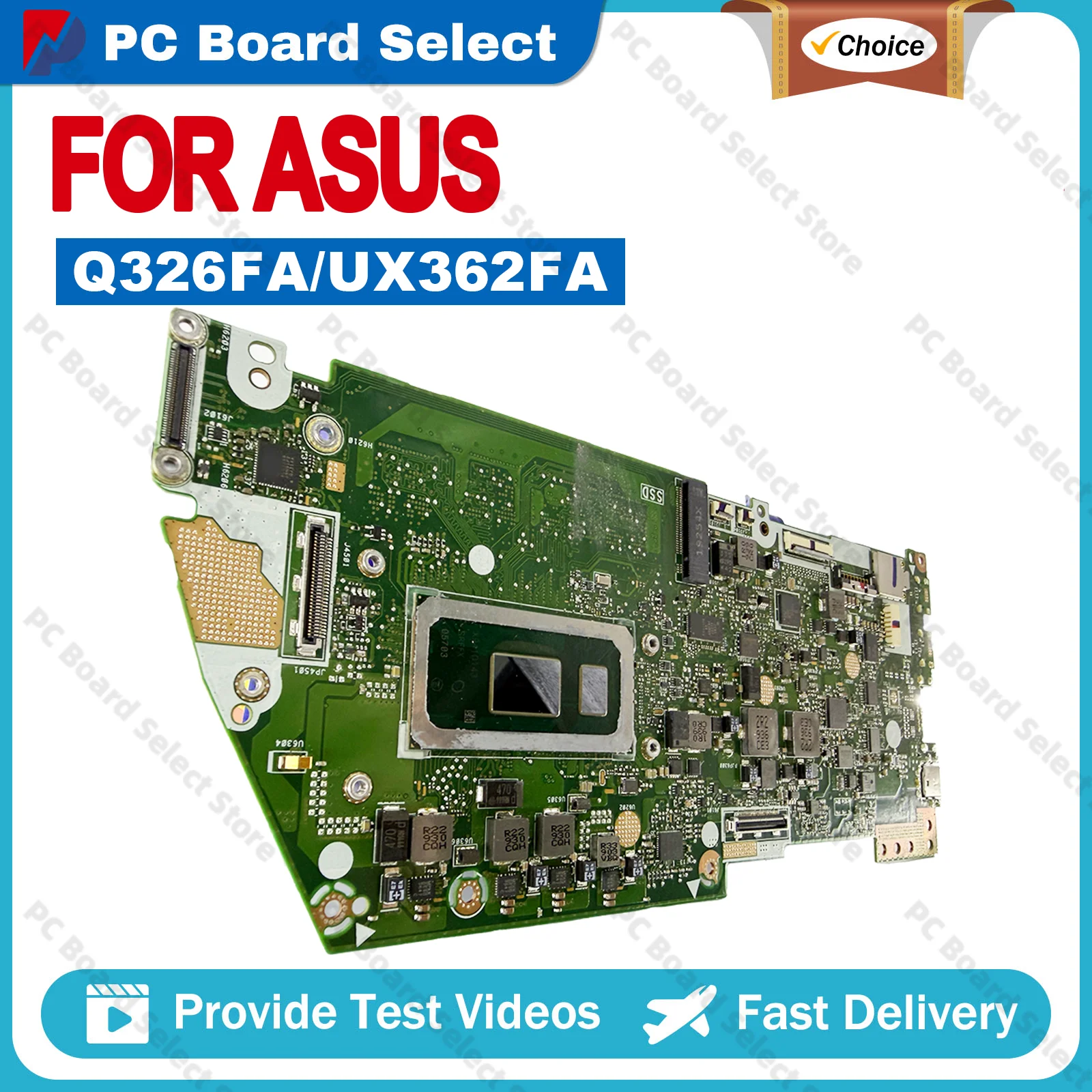 Placa base para portátil Q326FA UX362FA para ASUS ZenBook UX362FA UX362F 13 Flip Notebook con CPU I3 I5 I7, 100% probada, en stock.