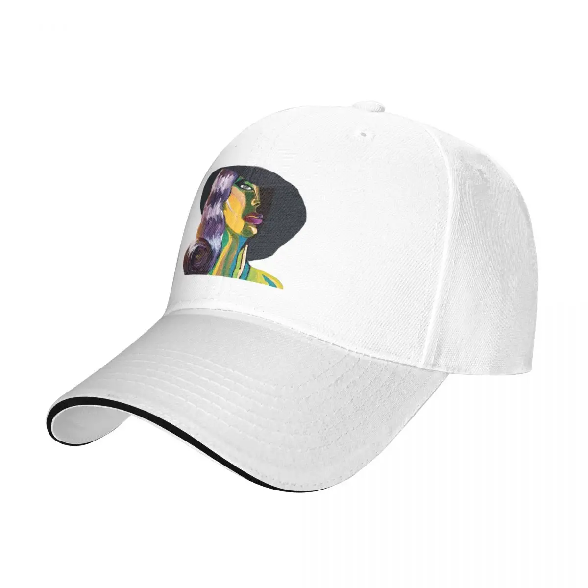 The Paranoia (Noir Woman in a Topless Hat) Cap Baseball Cap Sun cap trucker hats for men Women's