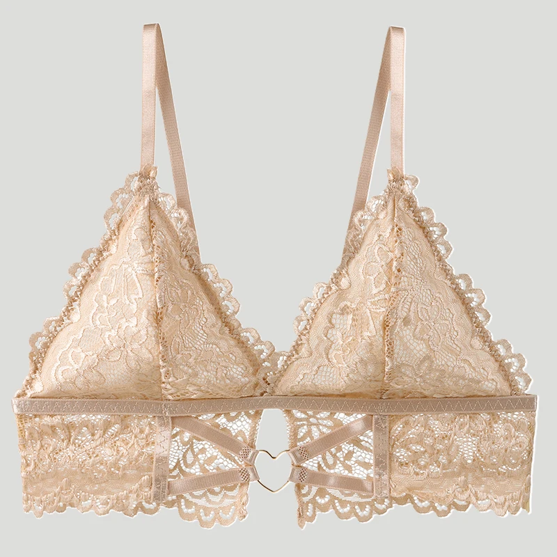 1Pcs Women's Lingerie Lace Sexy Transparent Bra Woman Underwear Bralette Tube Tops Bra For Lady BANNIROU view 2