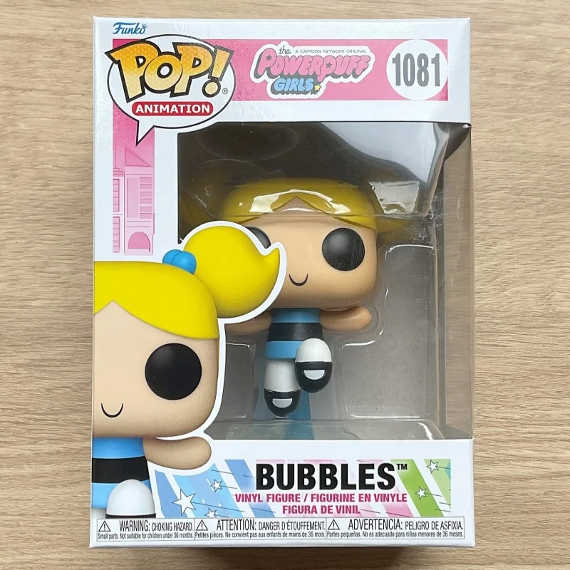 Funko Pop! Original Burbujas Animadas # Figura de Vinilo de Los Powerpuff, Modelo Coleccionable de Anime, Decoración de Escritorio, Juguete de Regalo para Fans