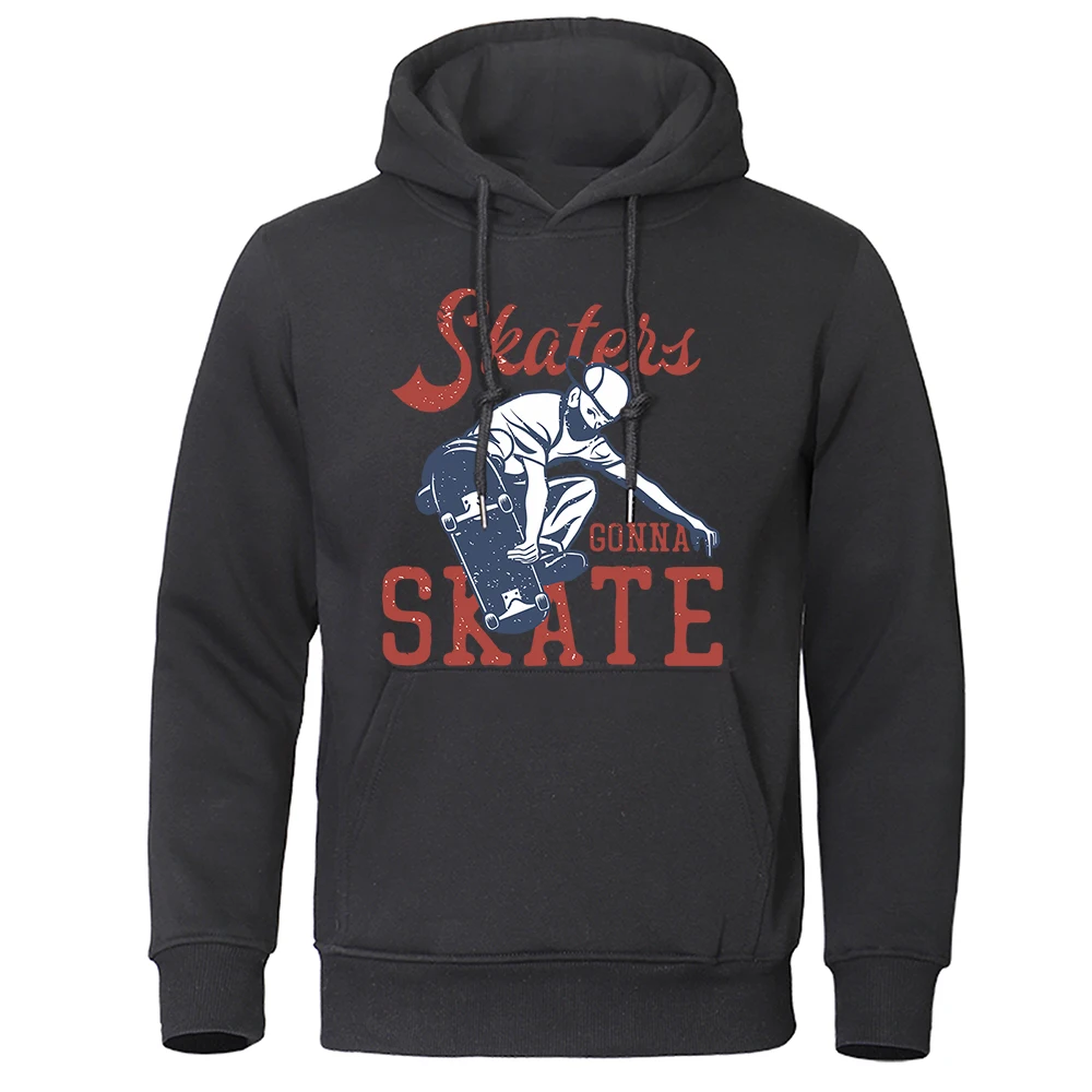 Always Prepared Gonna To Skate Print Hoodies Men Harajuku Fashionsweatshirt Sport Spiritual Clothing Vintage Soft Hoodie Men'S