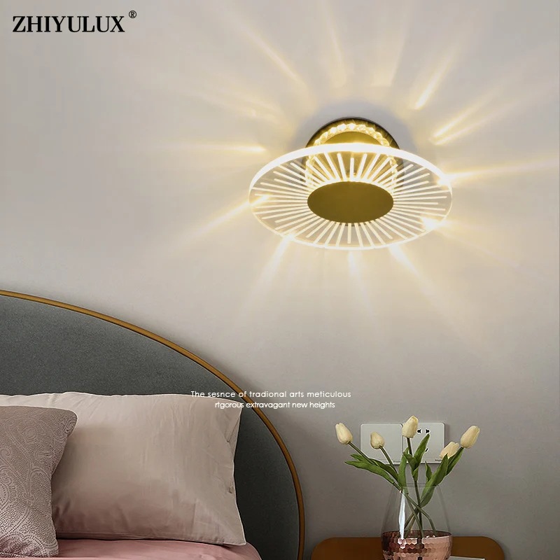 

Dimming Rotatable Bright New Modern LED Wall Lights Living Study Room Bedroom Bedside Aisle Hallway Hall Lamps Indoor Lighting