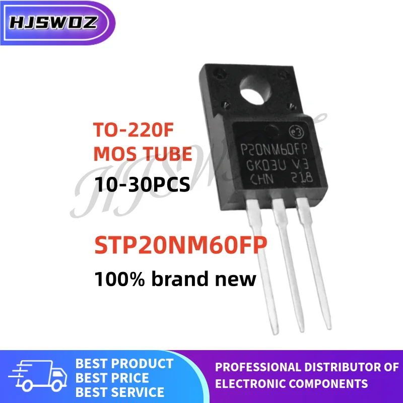 10~30Pcs High-quality P20NM60FP STP20NM60FP STP20NM60 MOS Field effect transistor TO-220F