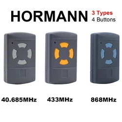 40.685MHz 433MHz 868MHz Hormann Garage Door Remote Control 4-Button Gate Opener Handheld Transmitter