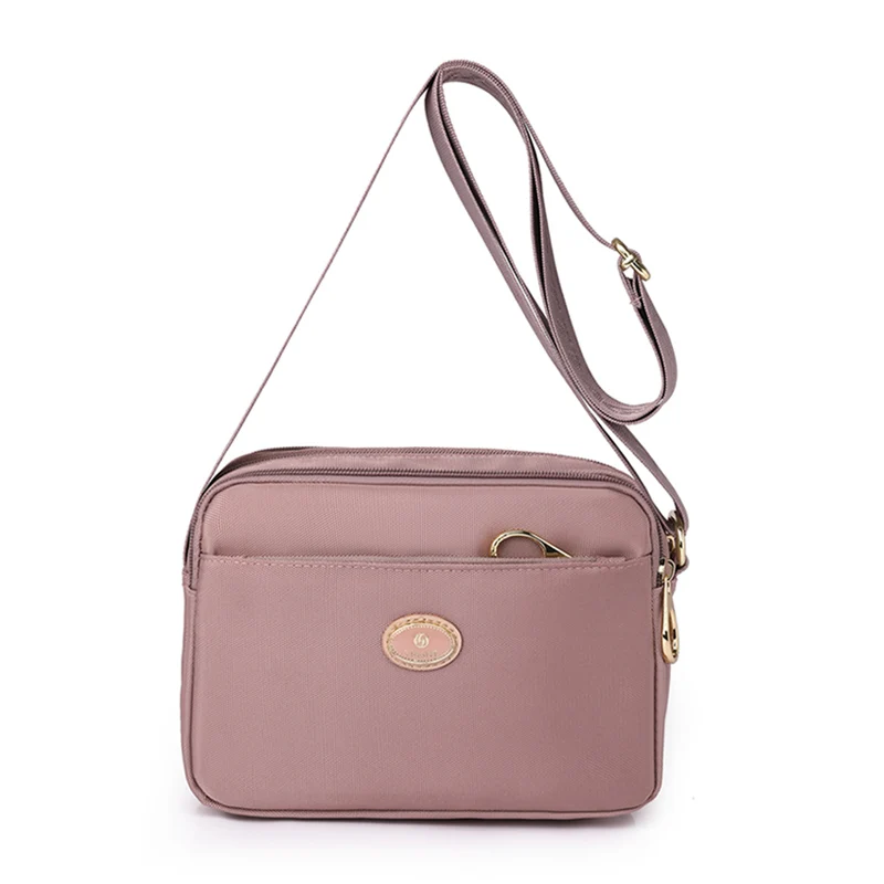 Thread small Women Shoulder Crossbody Bag Ladies Stitching Nylon Travel Handbags Female Messenger Bag two styles